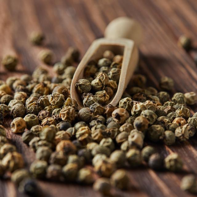green peppercorns